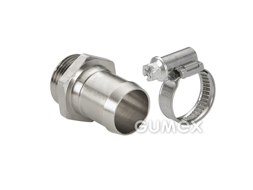 Konektor T 255 P pro chráničky 14mm/vněj.záv. PG9, mat.:poniklovaná mosaz, -40°C/+250°C, IP68